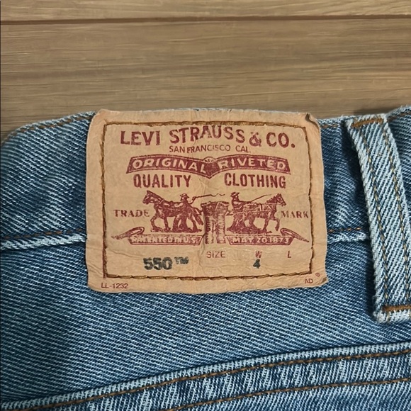 Levi's Blue Jean Shorts Relaxed Fit - Picture 3 of 7